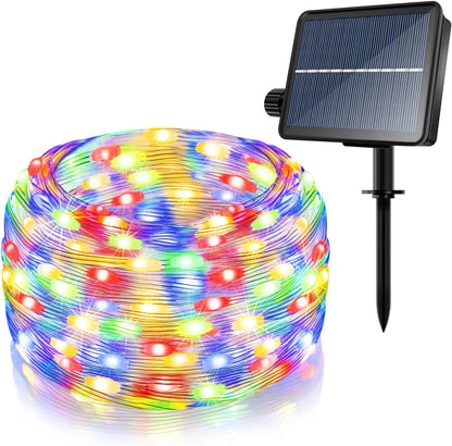 Solar String Lights Outdoor 240LED 80FT 8Modes IP67 Waterproof, Solar Fairy Lights with Timer Memory for Patio Christmas Garden - Lasercutwraps Shop