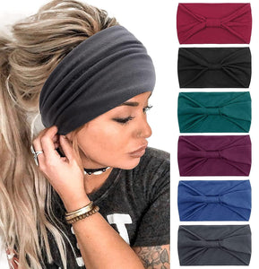 Headbands for Women African Boho Wide Knotted Head Wraps Turbans - Lasercutwraps Shop