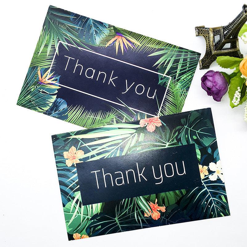 Tropical Wedding Birthday Baby Shower Thank You Cards With Envelopes 48 Bulk 4 X 6 Inch - Lasercutwraps Shop