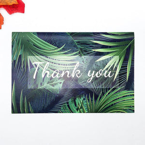 Tropical Wedding Birthday Baby Shower Thank You Cards With Envelopes 48 Bulk 4 X 6 Inch - Lasercutwraps Shop