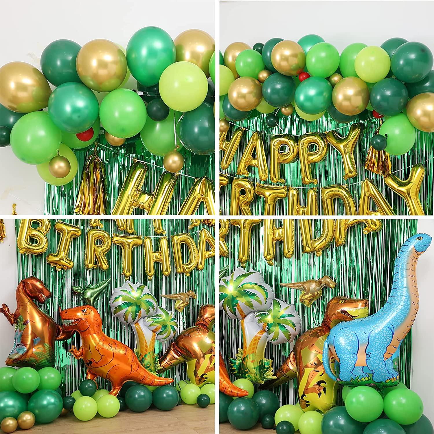 Dinosaur Birthday Party Decorations&Balloons Arch Garland Kit Dinosaurs Balloons,HAPPY BIRTHDAY Balloons - Lasercutwraps Shop