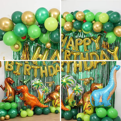 Dinosaur Birthday Party Decorations&Balloons Arch Garland Kit Dinosaurs Balloons,HAPPY BIRTHDAY Balloons - Lasercutwraps Shop