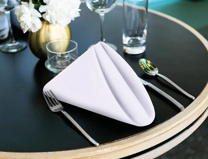 12Pcs 100% Polyester Dinner Napkins with Hemmed Edges, Washable Napkins Ideal for Parties, Event, Weddings - Lasercutwraps Shop