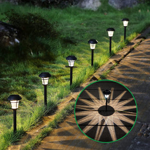 10 Pack Solar Pathway Lights Outdoor Solar Garden Lights for Patio, Yard, Driveway - Lasercutwraps Shop