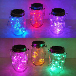 6 Pack Mason Jar Lights 20 LED Fairy String Lights for Patio Yard Garden Party Wedding Christmas Fit for Regular Mouth Jars(Jars Not Included) - Lasercutwraps Shop