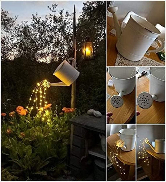 DIY Watering Can Lights, Battery Operated Fairy Light, Patio String Lights - Lasercutwraps Shop