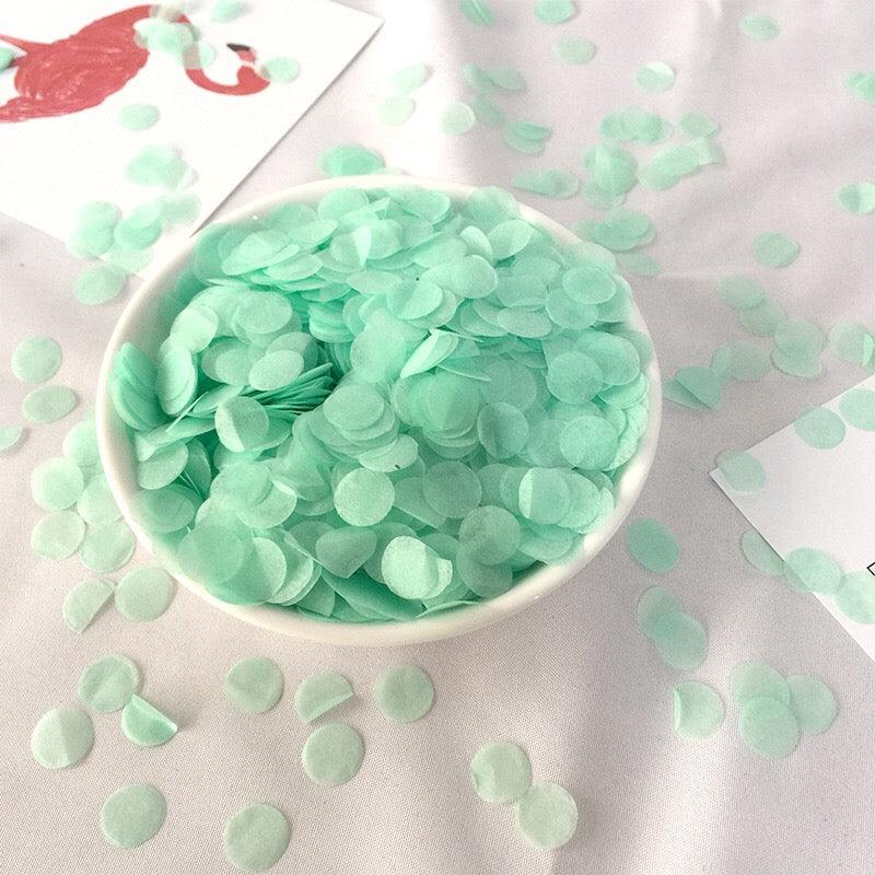 Biodegradable Confetti Water Soluble Wedding Exit Idea | Pink Peach Yellow Blue Green White Rainbow - Lasercutwraps Shop