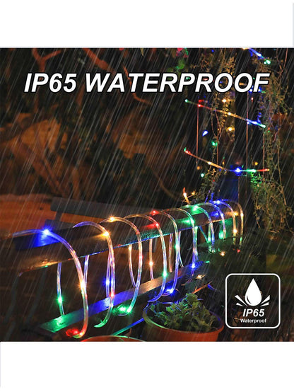 46FT 8 Modes 120 LED String Lights Outdoor Waterproof Fairy Lights Dimmable/Timer with Remote - Lasercutwraps Shop