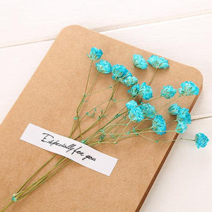 Dried Flower Thank You Card Greeting Cards Blank Thank You Note Card for Wedding Birthday Party Invitation - Lasercutwraps Shop