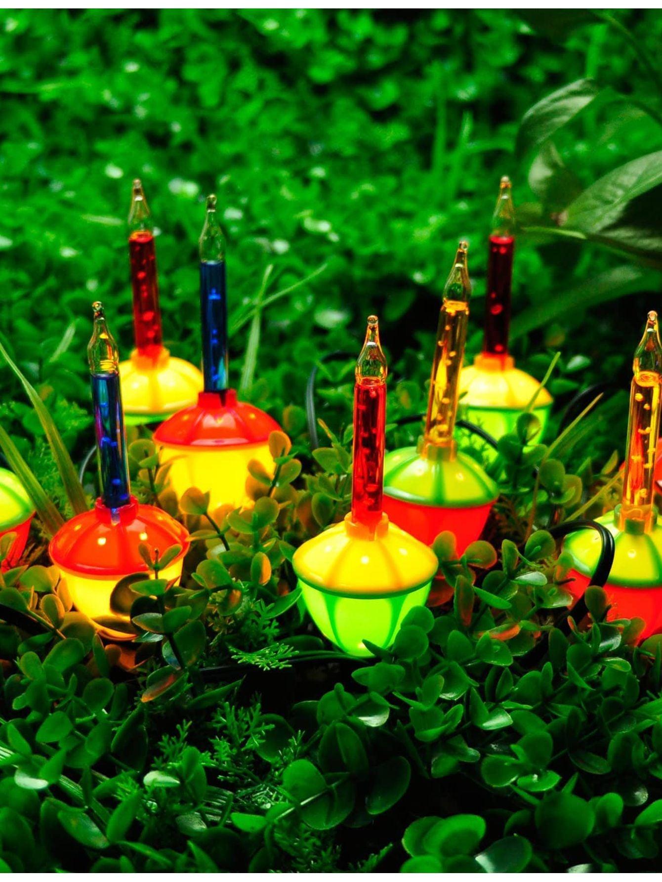 Christmas Bubble String Light, 9 Bubbles Lights, Old Fashion Vintage S ...
