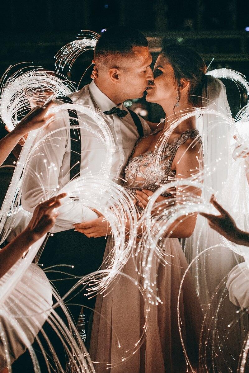 Lighted Fiber Optic Wands for Wedding Send off ideas for Your Wedding Exit - Lasercutwraps Shop