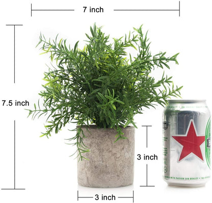 Mini Potted Plastic Fake Green Plant for Home Decor - Lasercutwraps Shop