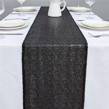 12x72 Inch Sequin Table Runner Glitter Table Runner for Party, Wedding, Bridal Baby Shower, Event Decorations - Lasercutwraps Shop