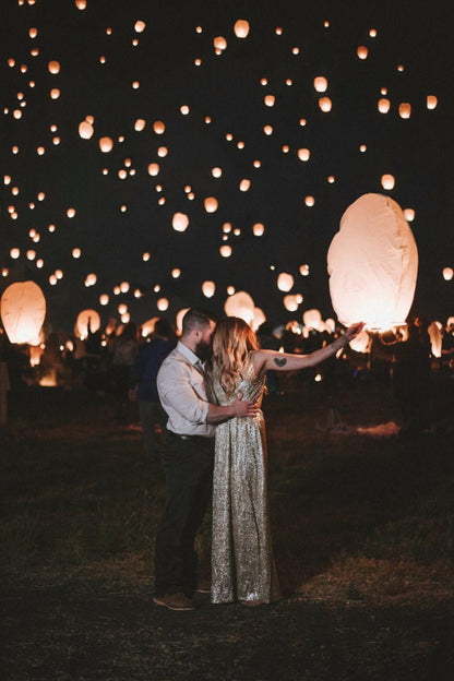 Sky Lanterns Paper Lanterns Wishing Chinese Lanterns for Wedding Send off Party Celebrations Event and Festival - Lasercutwraps Shop