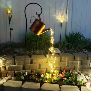 Watering Can with Lights, Fairy Light, Patio String Lights - Lasercutwraps Shop