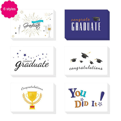 Graduation Thank You Cards With Envelopes 48 Bulk 4 X 6 Inch - Lasercutwraps Shop