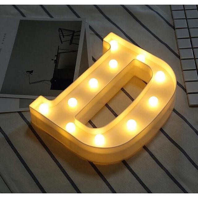 LED Letter Lights Sign 26 Letters Alphabet Light Up Letters Sign for Night Light Wedding Birthday Party Battery Powered - Lasercutwraps Shop