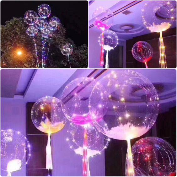 Clear Bubble Balloon With Led Strip