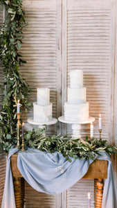 10ft Light Grey Chiffon Table Runner 28x120 Inches Romantic Wedding Runner Sheer Bridal Party Decorations - Lasercutwraps Shop