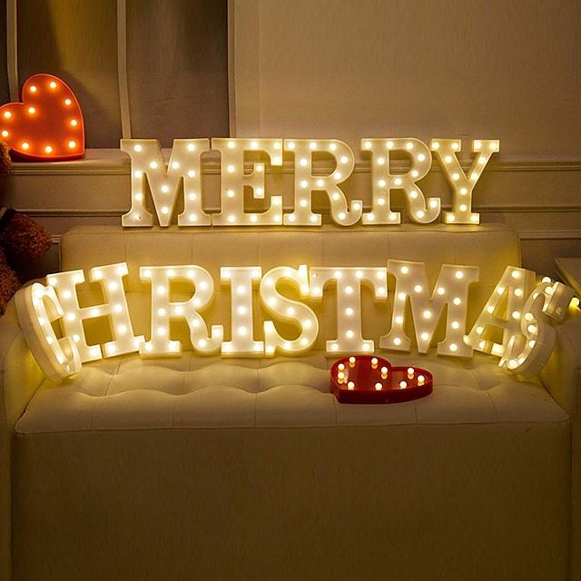 LED Letter Lights Sign 26 Letters Alphabet Light Up Letters Sign for Night Light Wedding Birthday Party Battery Powered - Lasercutwraps Shop