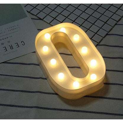 LED Letter Lights Sign 26 Letters Alphabet Light Up Letters Sign for Night Light Wedding Birthday Party Battery Powered - Lasercutwraps Shop