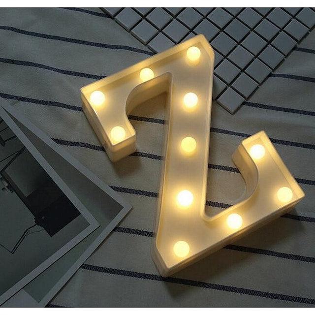 LED Letter Lights Sign 26 Letters Alphabet Light Up Letters Sign for Night Light Wedding Birthday Party Battery Powered - Lasercutwraps Shop