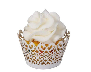 20 MINI Filigree Laser Cut Cupcake Wrappers from Paper Orchid - Lasercutwraps Shop