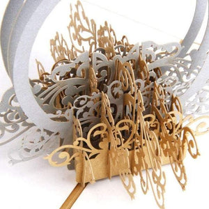 Diamond Engagement Ring 3D Pop-Up Congratulations Card - Lasercutwraps Shop