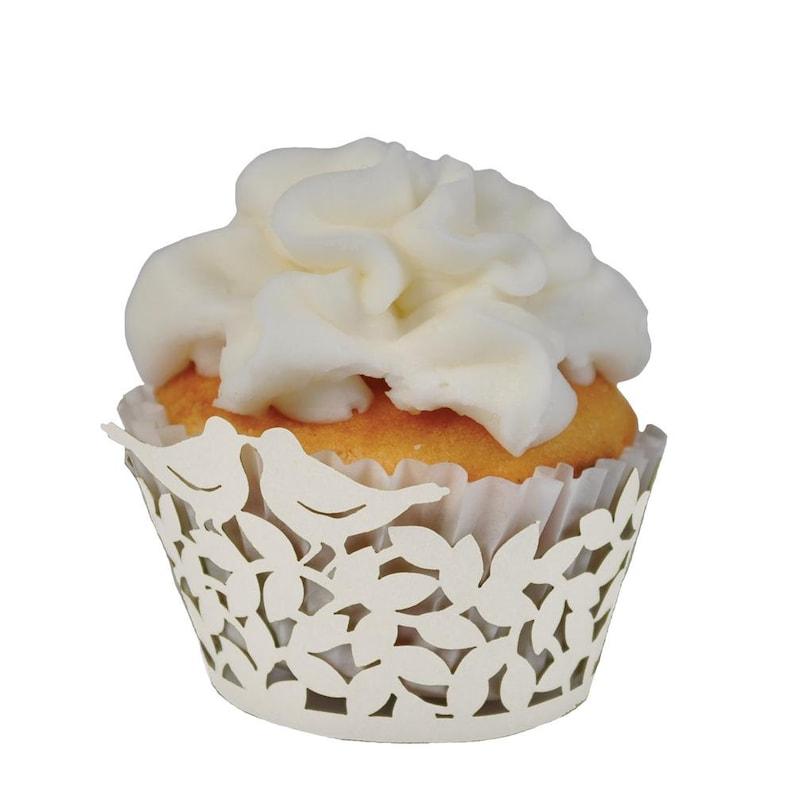 20 MINI Cupcake Wrappers from Paper Orchid - Choose from 8 laser cut designs - Lasercutwraps Shop