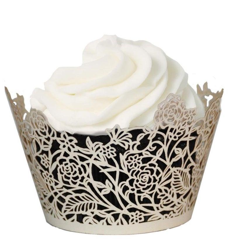 20 MINI Cupcake Wrappers from Paper Orchid Choose from 8 laser cut d Lasercutwraps Shop