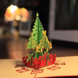 3D pop up Greeting card Christmas card /merry Christmas - Lasercutwraps Shop