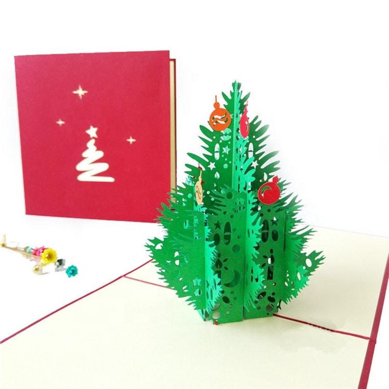 3D pop up Greeting card Christmas card /merry Christmas - Lasercutwraps Shop