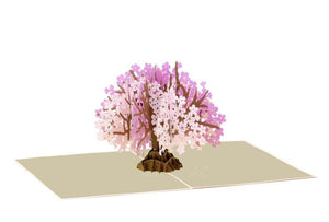 Cherry Blossom tree 3D Pop Up Greeting Card - Lasercutwraps Shop