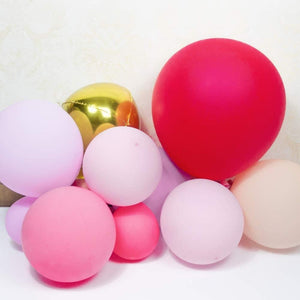 145Pcs pink balloons and macaron red Balloons, 18in12in5in Balloon Arch and Garland - Lasercutwraps Shop