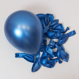 Metallic Blue Balloons Sliver Confetti Balloons Purple Balloons 132Pcs-Metallic Balloon Garland Arch - Lasercutwraps Shop