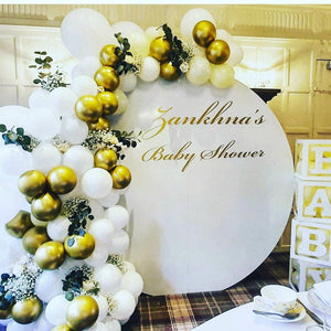 120PCS White Balloon Arch Garland Kit | Confetti And Gold Metallic Balloons | Baby Shower | Birthday Party | Background Decoration. - Lasercutwraps Shop