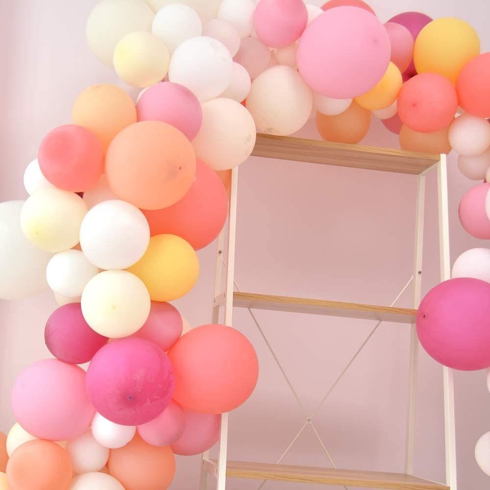 90PCS Pastel Pink Balloons Birthday Party Balloons Macaron 9 colors For Wedding, Baby Shower, Graduations, Anniversary Organic Party - Lasercutwraps Shop