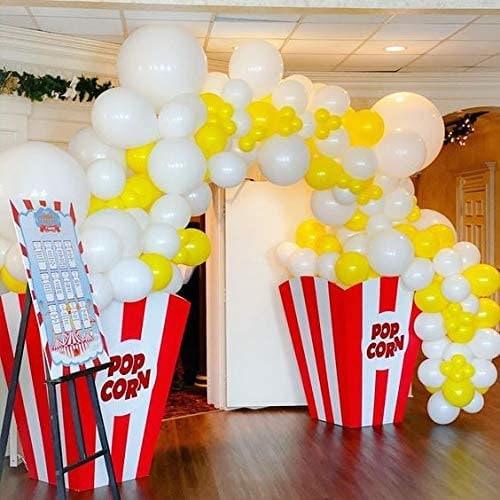 Yellow And White Balloon Garland Arch kit for 1st birthday Sunshine Lemon Daisy Honeybee Popcorn Baby Shower Bridal Party - Lasercutwraps Shop