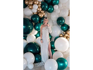 DIY Emerald and Gold Balloon Garland Arch Kit for Balloon Arch 1st Birthday Bridal Shower Wild One Safari Jungle Baby Shower - Lasercutwraps Shop
