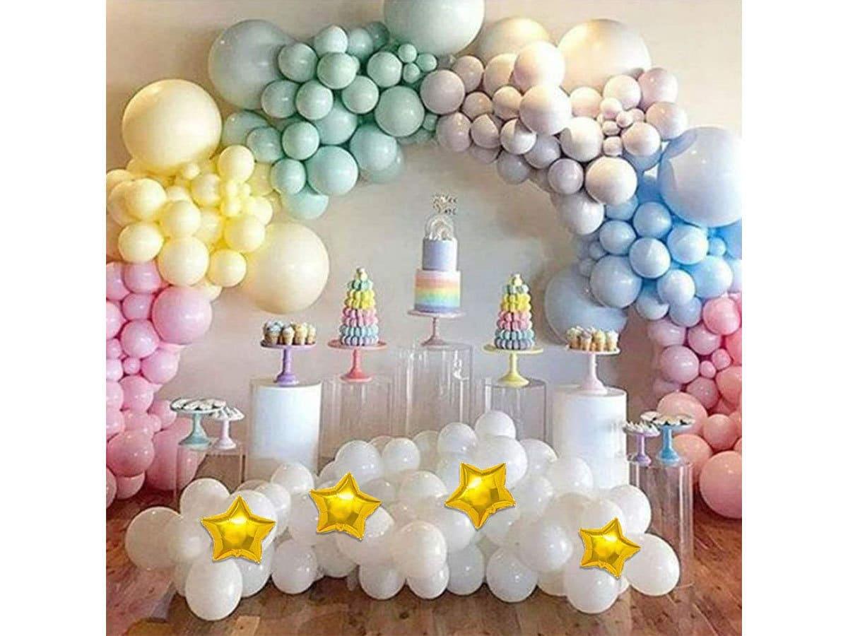 Magical Unicorn Rainbow Macaron Balloons Garland Arch Kit for Pastel Baby Shower Birthday Ice Cream Party Children's Party Decorations - Lasercutwraps Shop