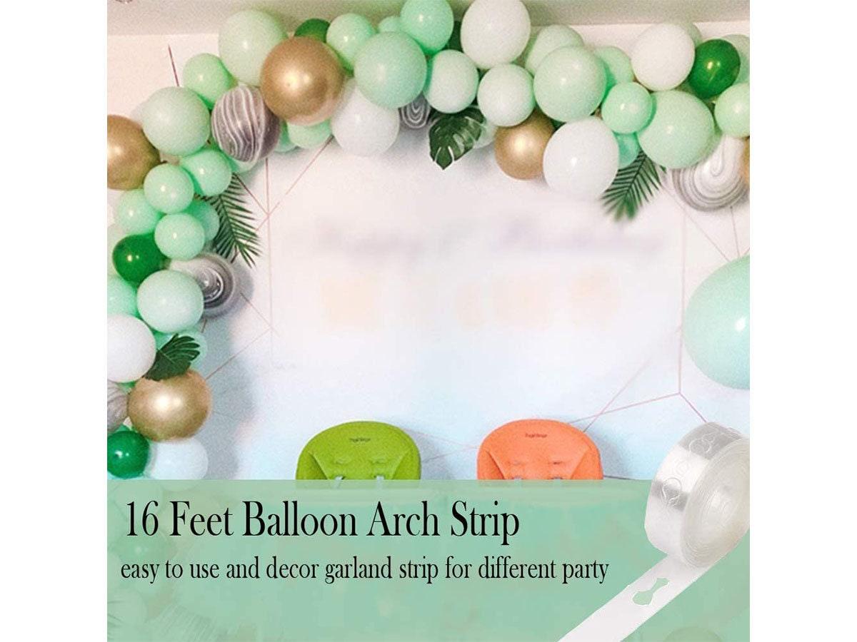 Mint Green Balloons Gold Confetti Metallic Balloons Balloon Arch Kit and Happy Birthday Banner - Lasercutwraps Shop