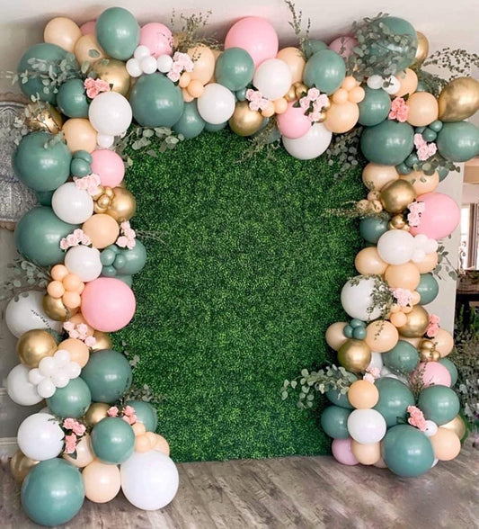 126PCS Sage Olive Green Pink Blush White Balloons Balloon Garland Arch Kit Jungle Baby Shower Birthday Party Decorations for Boys Girls - Lasercutwraps Shop