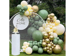 Sage Green Balloon Garland Arch Kit ââ‚?115 Pack With White Blush Gold Green Metallic Latex Balloons,Sage Green Balloon for Wedding Bride Baby - Lasercutwraps Shop
