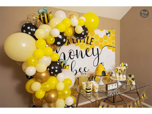 Bee Balloon Garland Kit Arch Bumble Bee Balloons for What Will It Bee Gender Reveal Party Supplies & Baby Shower Decorations - Lasercutwraps Shop