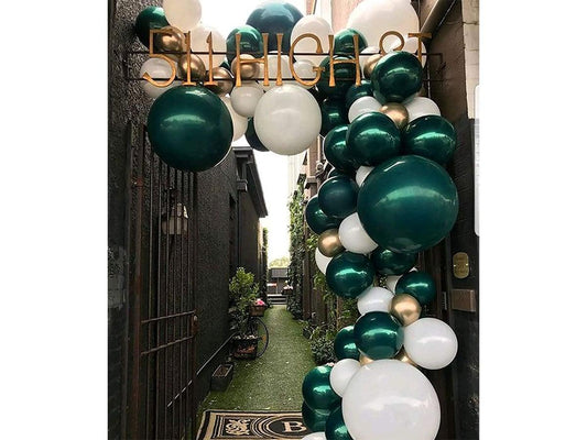 DIY Emerald and Gold Balloon Garland Arch Kit for Balloon Arch 1st Birthday Bridal Shower Wild One Safari Jungle Baby Shower - Lasercutwraps Shop