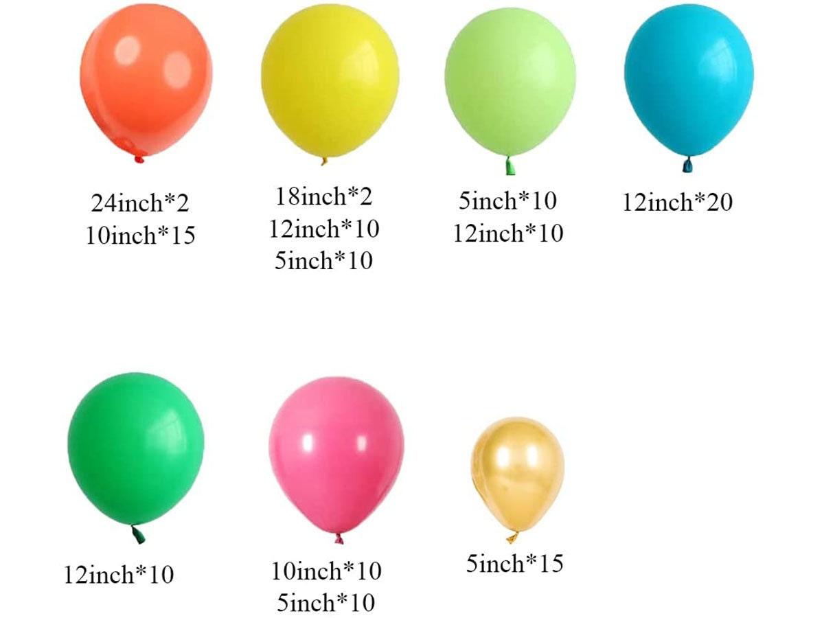 Different Size Balloons