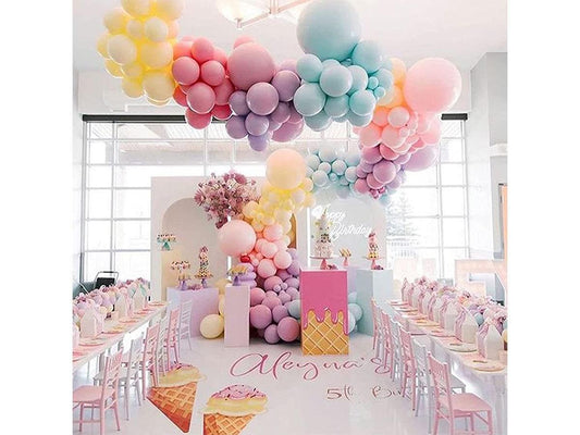 Magical Unicorn Rainbow Macaron Balloons Garland Arch Kit for Pastel Baby Shower Birthday Ice Cream Party Children's Party Decorations - Lasercutwraps Shop