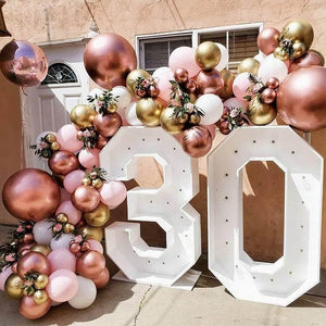 Rose Golden Balloons Garland Arch Kit 148PCS Latex Balloon for Bridal Wedding Birthday Baby Shower Anniversary Graduation Party Decor - Lasercutwraps Shop