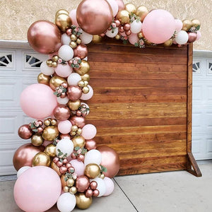 Rose Golden Balloons Garland Arch Kit 148PCS Latex Balloon for Bridal Wedding Birthday Baby Shower Anniversary Graduation Party Decor - Lasercutwraps Shop