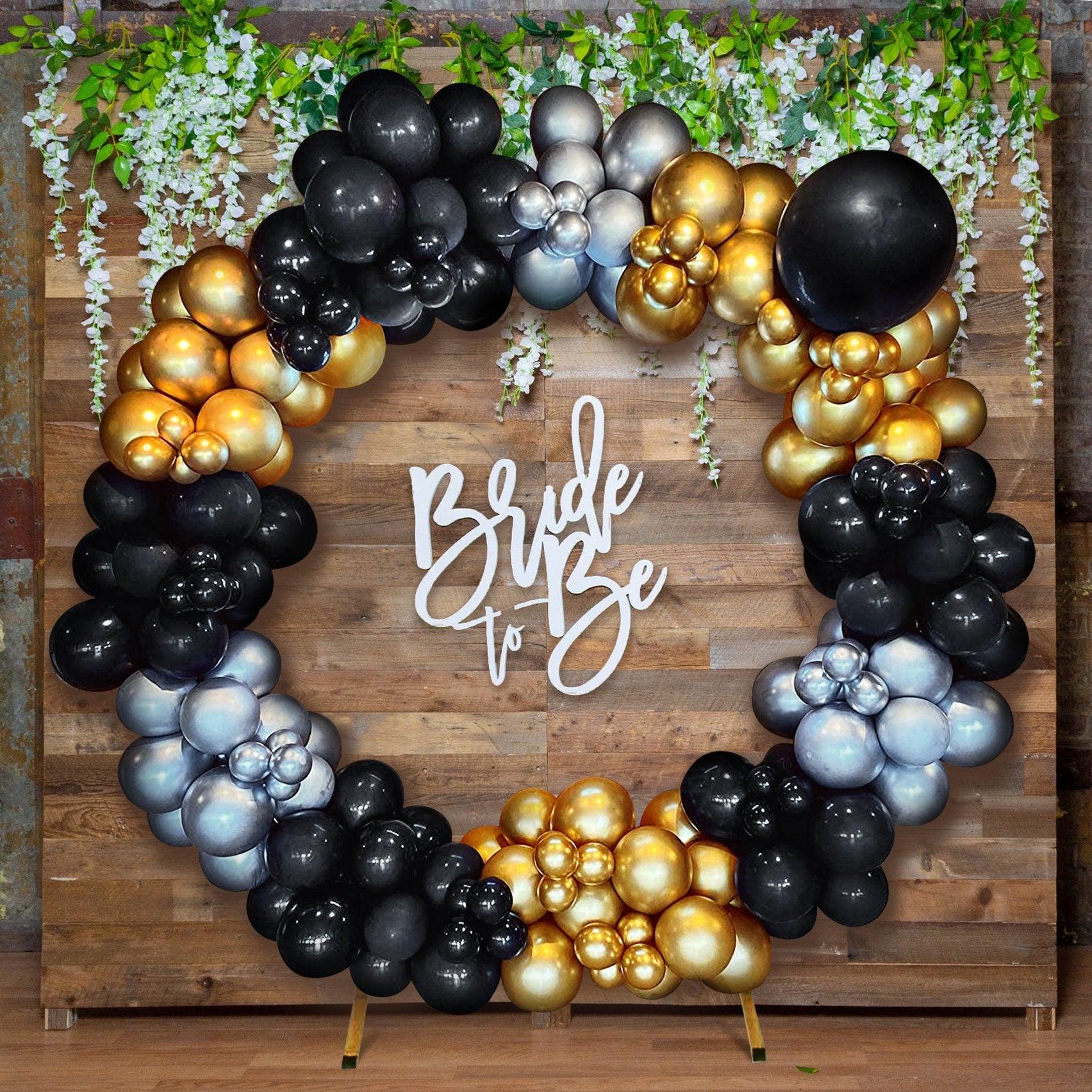 Black and Silver Balloon Arch Kit Birthday Party Decorations Wedding Baby  Shower Bridal Shower Graduation Garland Set Balloon 